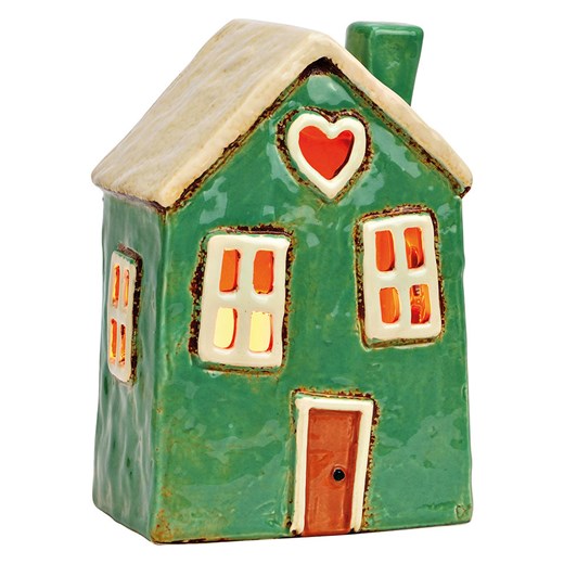 G. Wurm Świecznik &quot;House&quot; w kolorze zielonym - 12 x 18 x 9 cm ze sklepu Limango Polska w kategorii Świeczniki - zdjęcie 187712979