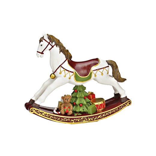 G. Wurm Figurka dekoracyjna &quot;Rocking horse&quot; ze wzorem - 30 x 25 x 8 cm ze sklepu Limango Polska w kategorii Dekoracje - zdjęcie 187712997