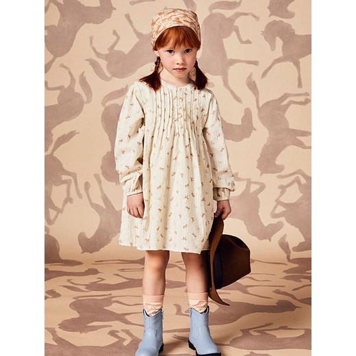 Benetton Sukienka w kolorze kremowym ze sklepu Limango Polska w kategorii Sukienki dziewczęce - zdjęcie 187713688