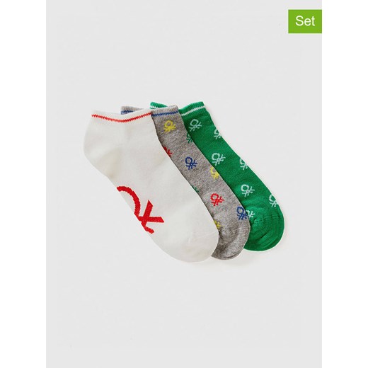 Benetton Skarpety (3 pary) w różnych kolorach ze sklepu Limango Polska w kategorii Skarpetki dziecięce - zdjęcie 187713759