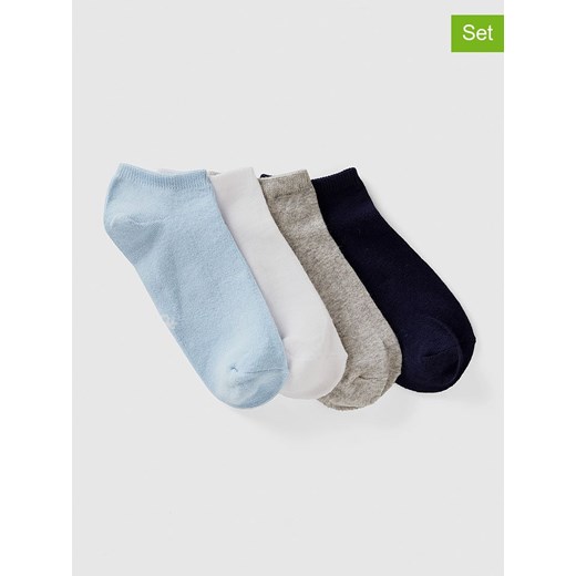 Benetton Skarpety (4 pary) w różnych kolorach do sneakersów ze sklepu Limango Polska w kategorii Skarpetki dziecięce - zdjęcie 187713769