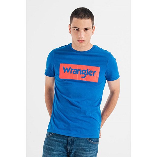Wrangler Koszulka w kolorze niebieskim ze sklepu Limango Polska w kategorii T-shirty męskie - zdjęcie 187713867