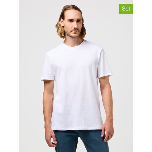 Wrangler Koszulki (2 szt.) w kolorze białym ze sklepu Limango Polska w kategorii T-shirty męskie - zdjęcie 187713887