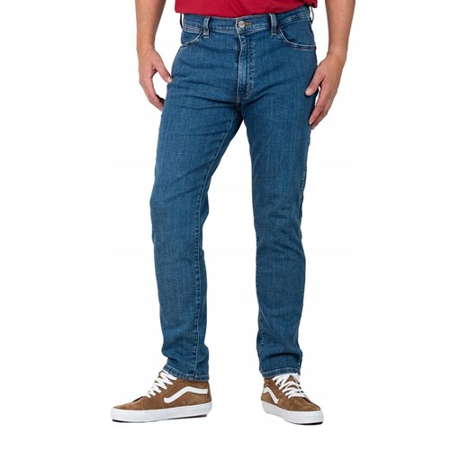 Wrangler Dżinsy &quot;Larston&quot; - Slim fit - w kolorze niebieskim ze sklepu Limango Polska w kategorii Jeansy męskie - zdjęcie 187714047