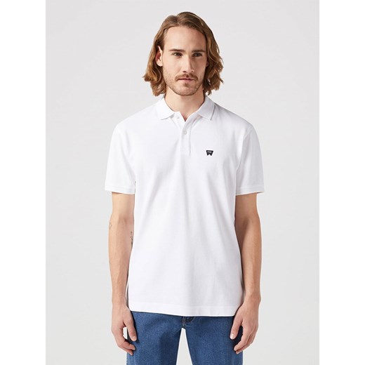 Wrangler Koszulka polo w kolorze białym ze sklepu Limango Polska w kategorii T-shirty męskie - zdjęcie 187714286