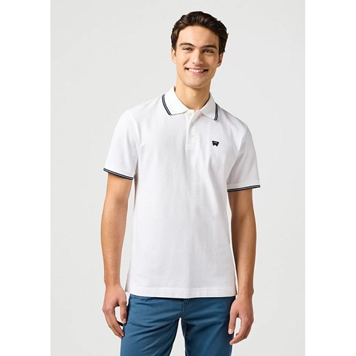 Wrangler Koszulka polo w kolorze białym ze sklepu Limango Polska w kategorii T-shirty męskie - zdjęcie 187714567