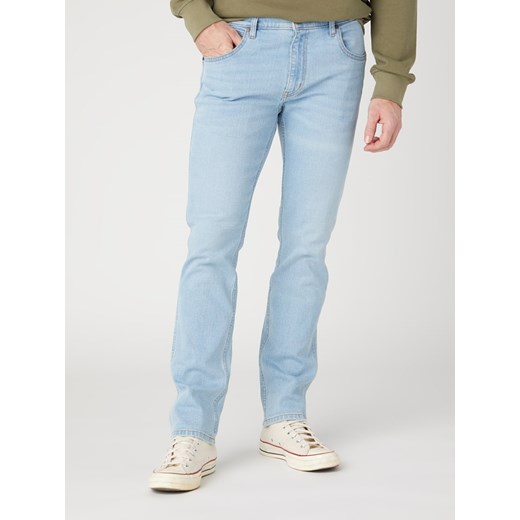 Wrangler Dżinsy &quot;Greensboro Blue Waves&quot; - Regular fit - w kolorze błękitnym ze sklepu Limango Polska w kategorii Jeansy męskie - zdjęcie 187714936