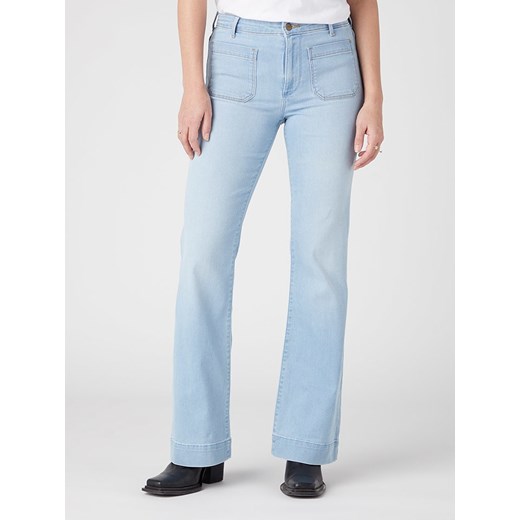 Wrangler Dżinsy &quot;West Coast&quot; - Flare fit - w kolorze błękitnym ze sklepu Limango Polska w kategorii Jeansy damskie - zdjęcie 187715038