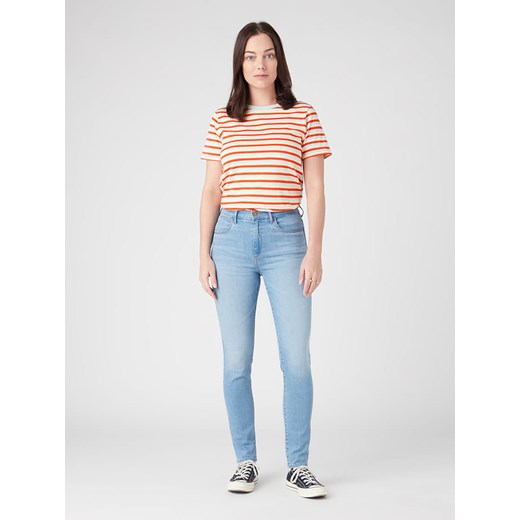 Wrangler Dżinsy &quot;Brooklyn&quot; - Skinny fit - w kolorze błękitnym ze sklepu Limango Polska w kategorii Jeansy damskie - zdjęcie 187715047