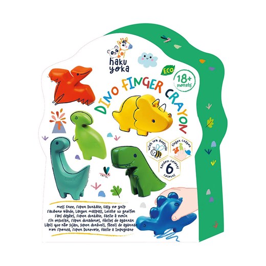 haku yoka Kredki (6 szt.) &quot;Dino&quot; - 18 m+ ze sklepu Limango Polska w kategorii Zabawki - zdjęcie 187716189