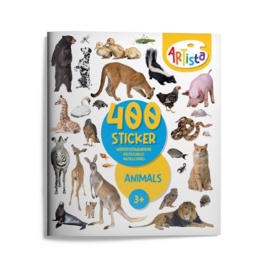 Artista Książeczka z naklejkami &quot;Animals&quot; - 3+ ze sklepu Limango Polska w kategorii Zabawki - zdjęcie 187716627