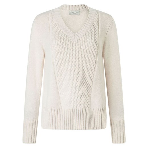 Maerz Muenchen Wełniany sweter w kolorze kremowym ze sklepu Limango Polska w kategorii Swetry damskie - zdjęcie 187717227