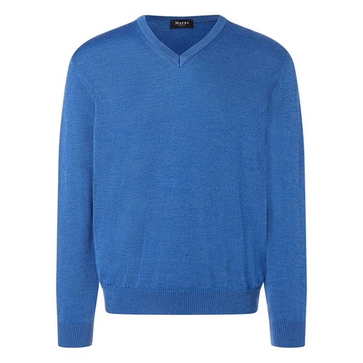 Maerz Muenchen Wełniany sweter w kolorze niebieskim ze sklepu Limango Polska w kategorii Swetry męskie - zdjęcie 187717266