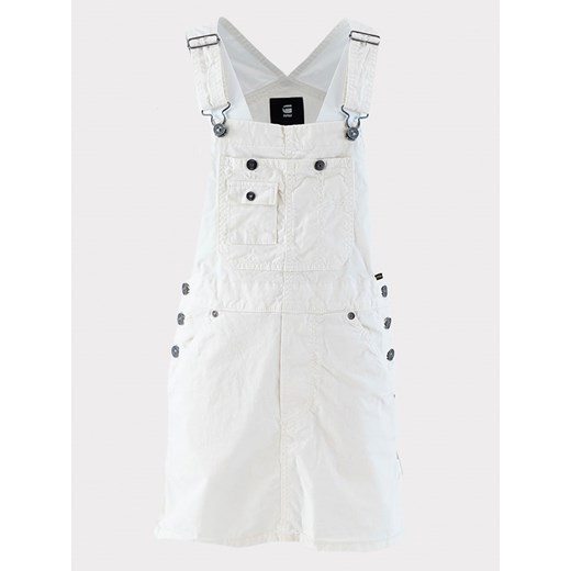 G-Star Sukienka dżinsowa w kolorze białym ze sklepu Limango Polska w kategorii Sukienki dziewczęce - zdjęcie 187717899