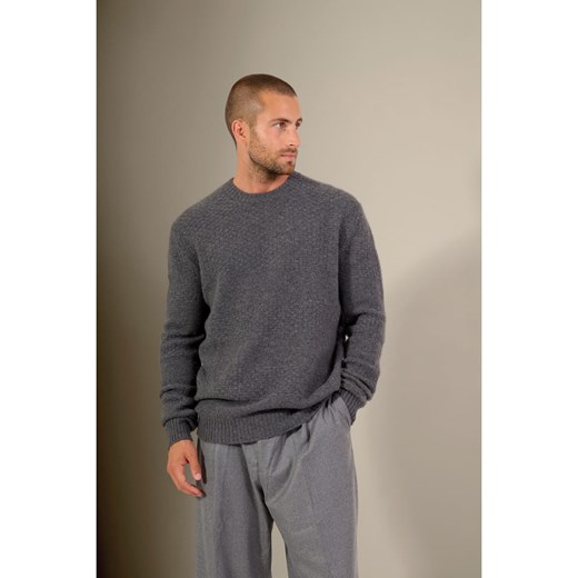 Perfect Cashmere Kaszmirowy sweter &quot;Aidan&quot; w kolorze antracytowym ze sklepu Limango Polska w kategorii Swetry męskie - zdjęcie 187718369