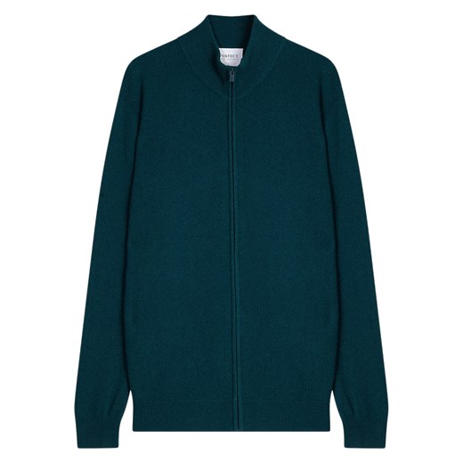 Perfect Cashmere Kaszmirowy kardigan &quot;Cody&quot; w kolorze morskim ze sklepu Limango Polska w kategorii Swetry męskie - zdjęcie 187718518