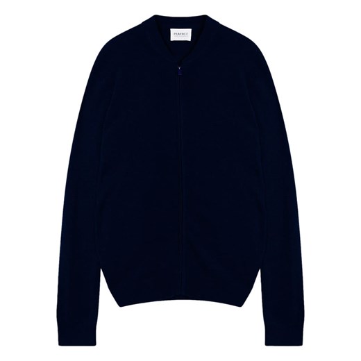 Perfect Cashmere Kaszmirowy kardigan &quot;Polnoon&quot; w kolorze granatowym ze sklepu Limango Polska w kategorii Swetry męskie - zdjęcie 187718699