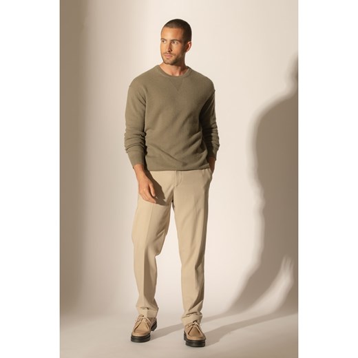 Perfect Cashmere Kaszmirowy sweter w kolorze khaki ze sklepu Limango Polska w kategorii Swetry męskie - zdjęcie 187718729