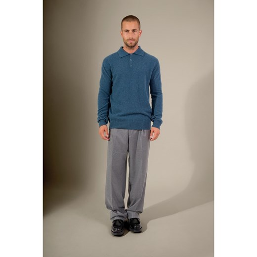 Perfect Cashmere Kaszmirowy sweter w kolorze niebieskim ze sklepu Limango Polska w kategorii Swetry męskie - zdjęcie 187718738