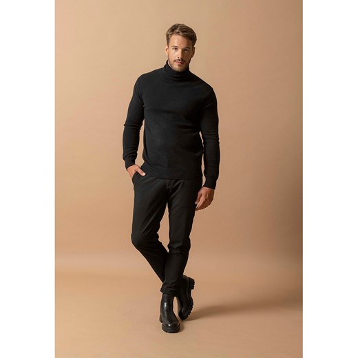 Perfect Cashmere Kaszmirowy golf &quot;Trevor&quot; w kolorze czarnym ze sklepu Limango Polska w kategorii Swetry męskie - zdjęcie 187718758