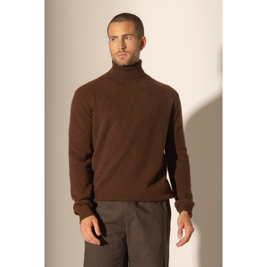 Perfect Cashmere Kaszmirowy golf w kolorze jasnobrązowym ze sklepu Limango Polska w kategorii Swetry męskie - zdjęcie 187718769