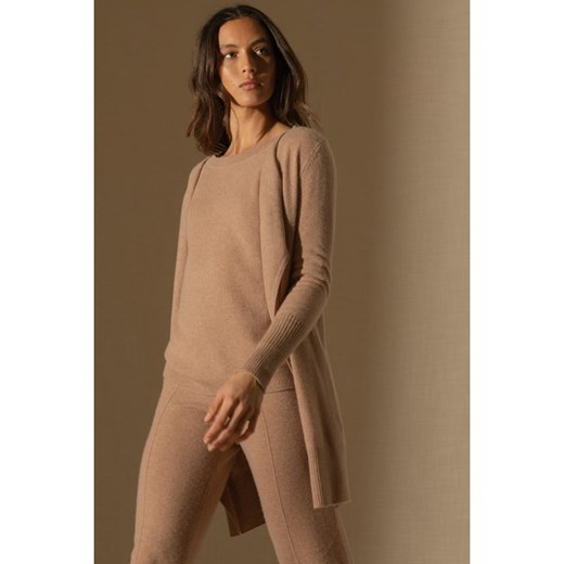 Perfect Cashmere Kaszmirowy kardigan w kolorze beżowym ze sklepu Limango Polska w kategorii Swetry damskie - zdjęcie 187718857