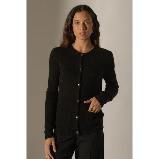 Perfect Cashmere Kaszmirowy kardigan &quot;Amy&quot; w kolorze czarnym ze sklepu Limango Polska w kategorii Swetry damskie - zdjęcie 187718868