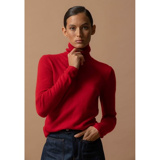 Perfect Cashmere Kaszmirowy golf w kolorze czerwonym ze sklepu Limango Polska w kategorii Swetry damskie - zdjęcie 187718936