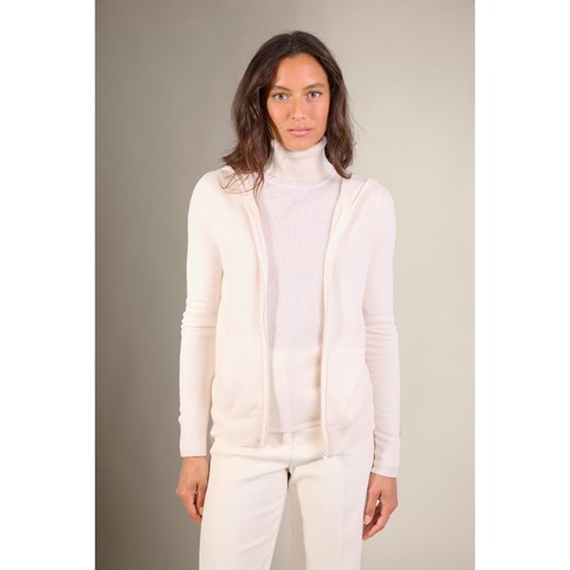 Perfect Cashmere Kaszmirowy kardigan &quot;Emma&quot; w kolorze kremowym ze sklepu Limango Polska w kategorii Swetry damskie - zdjęcie 187719028