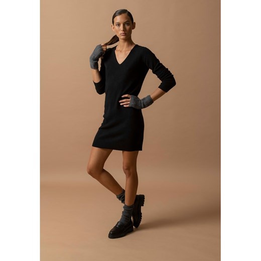 Perfect Cashmere Kaszmirowa sukienka w kolorze czarnym ze sklepu Limango Polska w kategorii Sukienki - zdjęcie 187719116