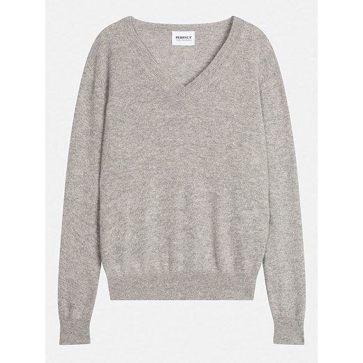 Perfect Cashmere Kaszmirowy sweter &quot;Kalie&quot; w kolorze jasnoszarym ze sklepu Limango Polska w kategorii Swetry damskie - zdjęcie 187719149