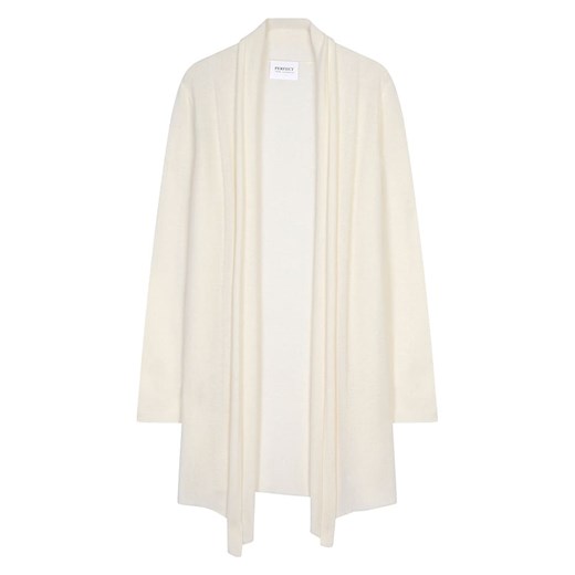 Perfect Cashmere Kaszmirowy kardigan &quot;Kara&quot; w kolorze kremowym ze sklepu Limango Polska w kategorii Swetry damskie - zdjęcie 187719155