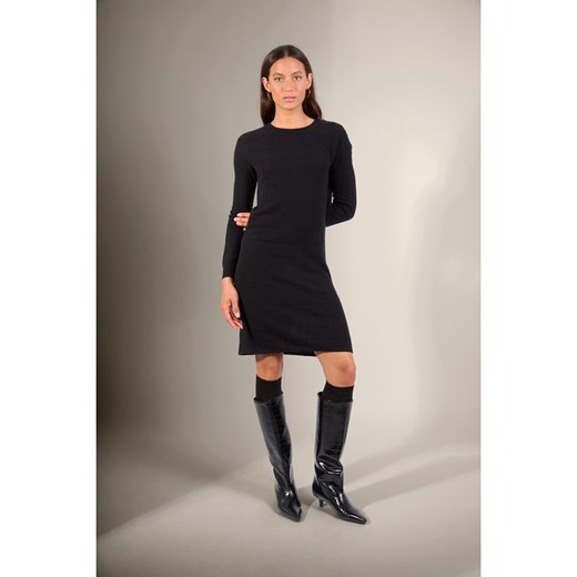 Perfect Cashmere Kaszmirowa sukienka &quot;Lola&quot; w kolorze czarnym ze sklepu Limango Polska w kategorii Sukienki - zdjęcie 187719215