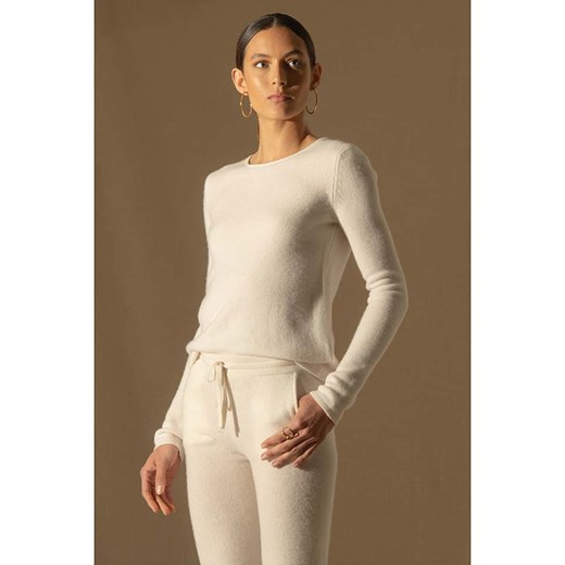 Perfect Cashmere Kaszmirowy sweter &quot;Marya&quot; w kolorze kremowym ze sklepu Limango Polska w kategorii Swetry damskie - zdjęcie 187719259