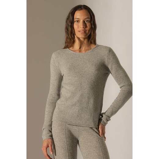Perfect Cashmere Kaszmirowy sweter &quot;Marya&quot; w kolorze jasnoszarym ze sklepu Limango Polska w kategorii Swetry damskie - zdjęcie 187719265