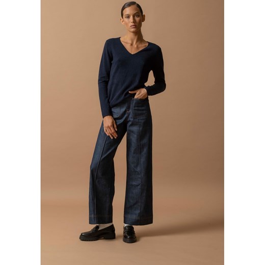 Perfect Cashmere Kaszmirowy sweter w kolorze granatowym ze sklepu Limango Polska w kategorii Swetry damskie - zdjęcie 187719467