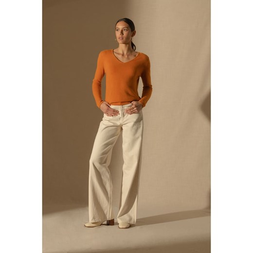 Perfect Cashmere Kaszmirowy sweter w kolorze pomarańczowym ze sklepu Limango Polska w kategorii Swetry damskie - zdjęcie 187719495