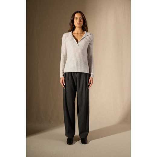 Perfect Cashmere Kaszmirowy sweter w kolorze kremowym Perfect Cashmere M wyprzedaż Limango Polska