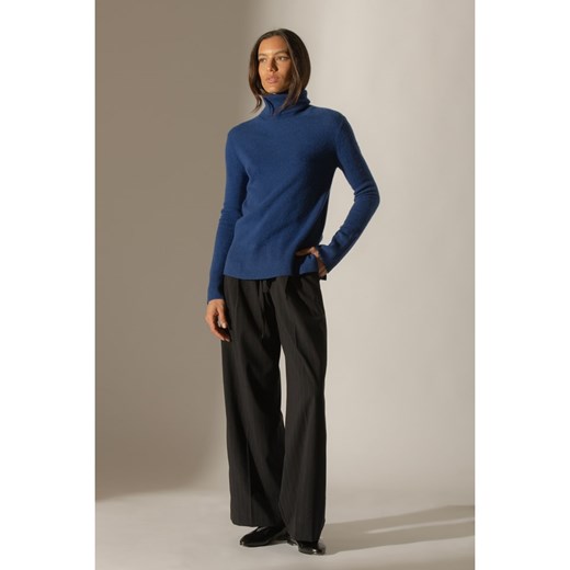 Perfect Cashmere Kaszmirowy golf w kolorze granatowym ze sklepu Limango Polska w kategorii Swetry damskie - zdjęcie 187719549