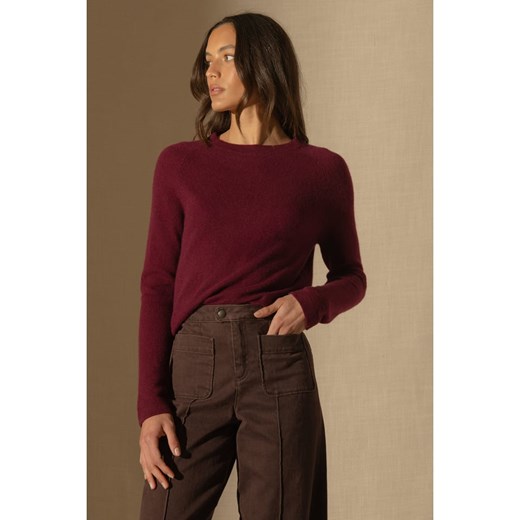 Perfect Cashmere Kaszmirowy sweter w kolorze bordowym ze sklepu Limango Polska w kategorii Swetry damskie - zdjęcie 187719608