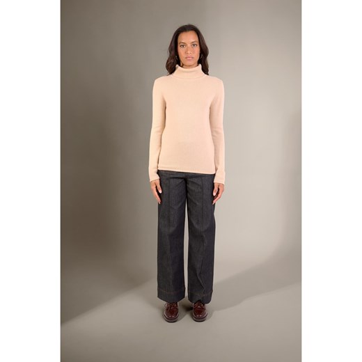 Perfect Cashmere Kaszmirowy golf w kolorze beżowym ze sklepu Limango Polska w kategorii Swetry damskie - zdjęcie 187719629