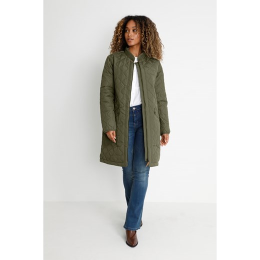 Kaffe Płaszcz pikowany w kolorze ciemnozielonym ze sklepu Limango Polska w kategorii Kurtki damskie - zdjęcie 187720098