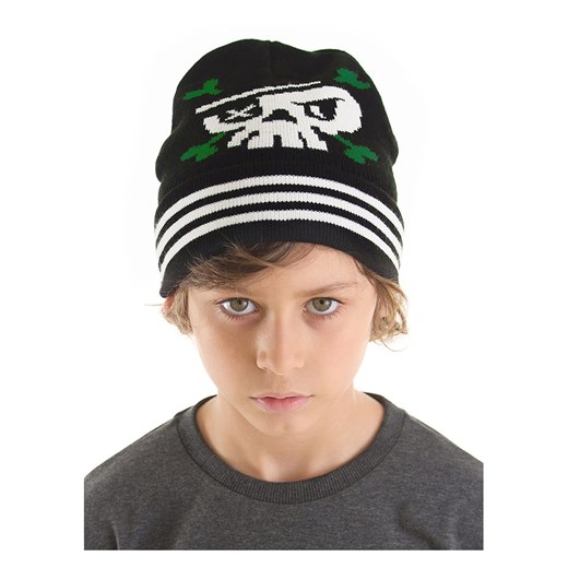 Denokids Czapka w kolorze czarnym ze sklepu Limango Polska w kategorii Czapki dziecięce - zdjęcie 187722466