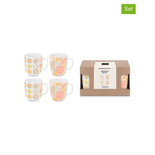 ppd Kubki jumbo (4 szt.) &quot;Bubbles &amp; Collage&quot; ze wzorem - 400ml ze sklepu Limango Polska w kategorii Naczynia - zdjęcie 187723886