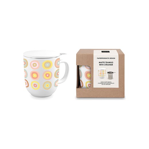 ppd Kubek &quot;Bubbles&quot; w kolorze białym ze wzorem do herbaty - 350 ml ze sklepu Limango Polska w kategorii Dzbanki i zaparzacze - zdjęcie 187723889