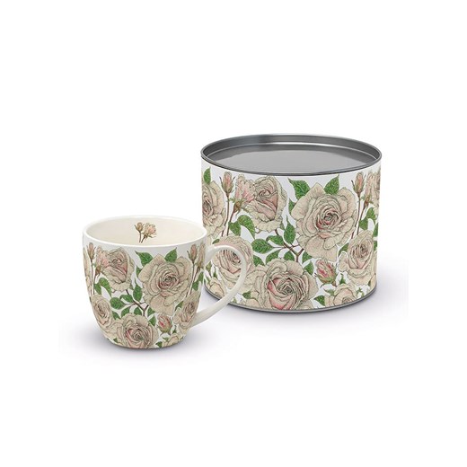 ppd Kubek jumbo &quot;Roses&quot; w kolorze jasnoróżowo-zielonym - 450 ml ze sklepu Limango Polska w kategorii Naczynia - zdjęcie 187723898