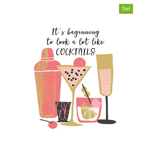 ppd Serwetki (40 szt.) &quot;It´s Beginning&quot; w kolorze biało-złoto-jasnoróżowym ze sklepu Limango Polska w kategorii Akcesoria kuchenne - zdjęcie 187723916