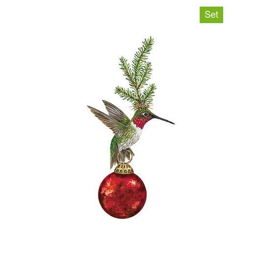 ppd Serwetki (40 szt.) &quot;Franklin&quot; w kolorze biało-zielono-czerwonym ze sklepu Limango Polska w kategorii Akcesoria kuchenne - zdjęcie 187723917