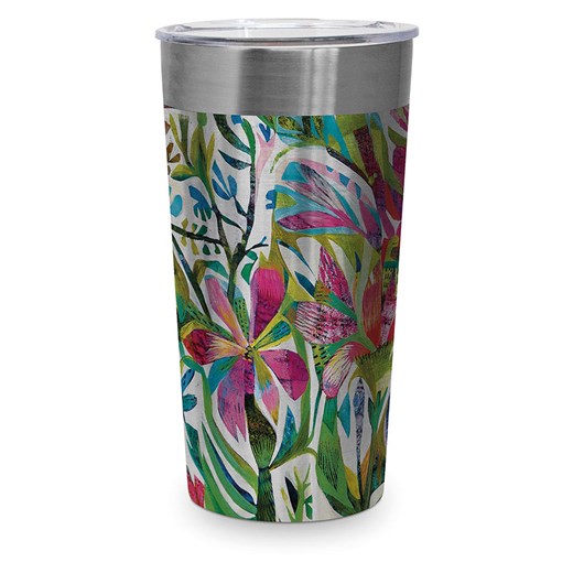 ppd Kubek termiczny &quot;Cuzco&quot; w kolorze zielonym ze wzorem - 400 ml ze sklepu Limango Polska w kategorii Kubki termiczne - zdjęcie 187723956