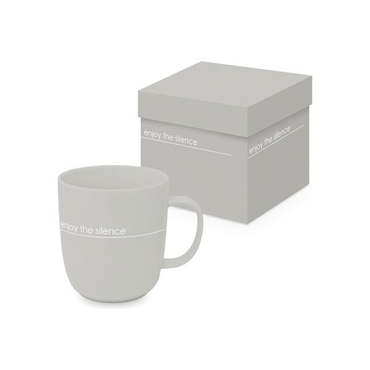 ppd Kubek jumbo &quot;Pure silence&quot; w kolorze szarym - 400 ml ze sklepu Limango Polska w kategorii Naczynia - zdjęcie 187723965
